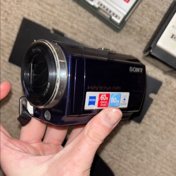 Sony Black Video Camcorder Compact Design